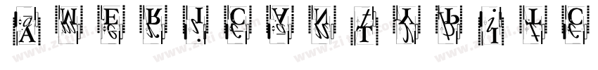 AmericanTypItcDEE Me字体转换